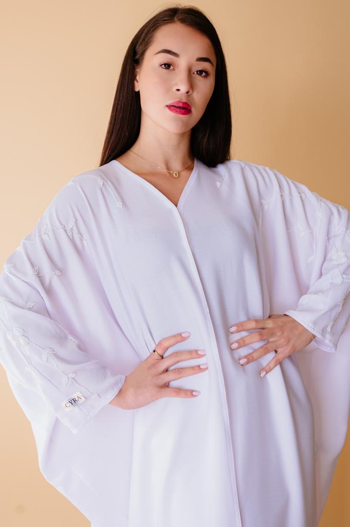 Abaya white